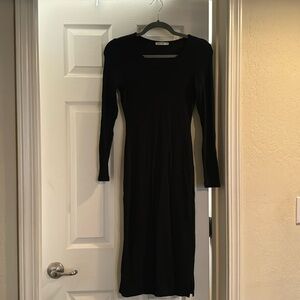 Marine Layer Ribbed MIDI Dress